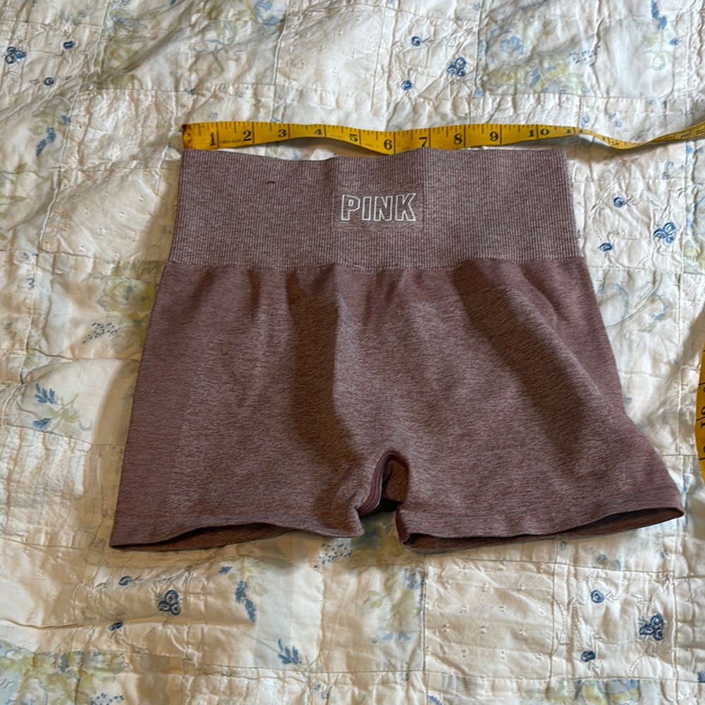 Pink- Plum High-Waisted Shorts